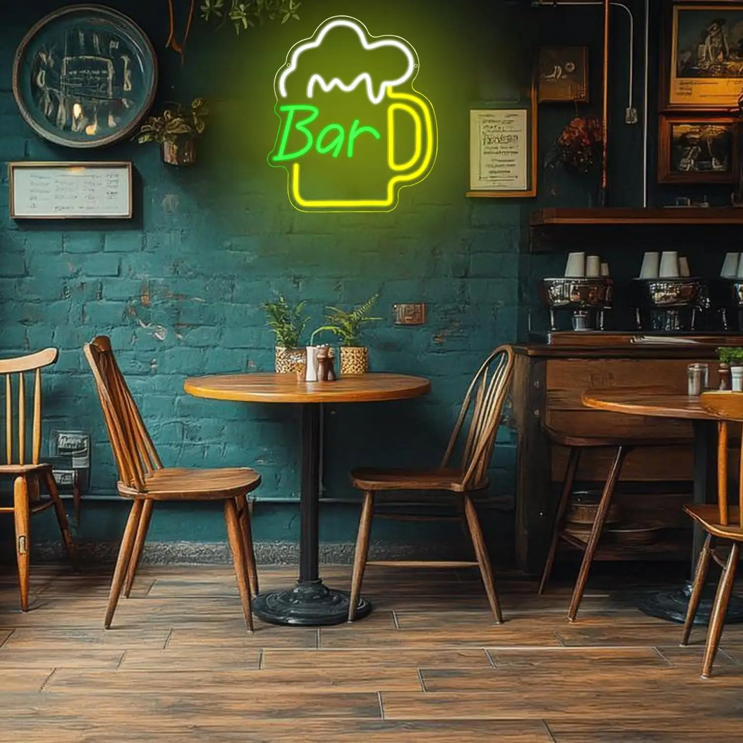 لافتة نيون على شكل بار بيرة مع - مراجعة Home Bar And Kitchen وسعره