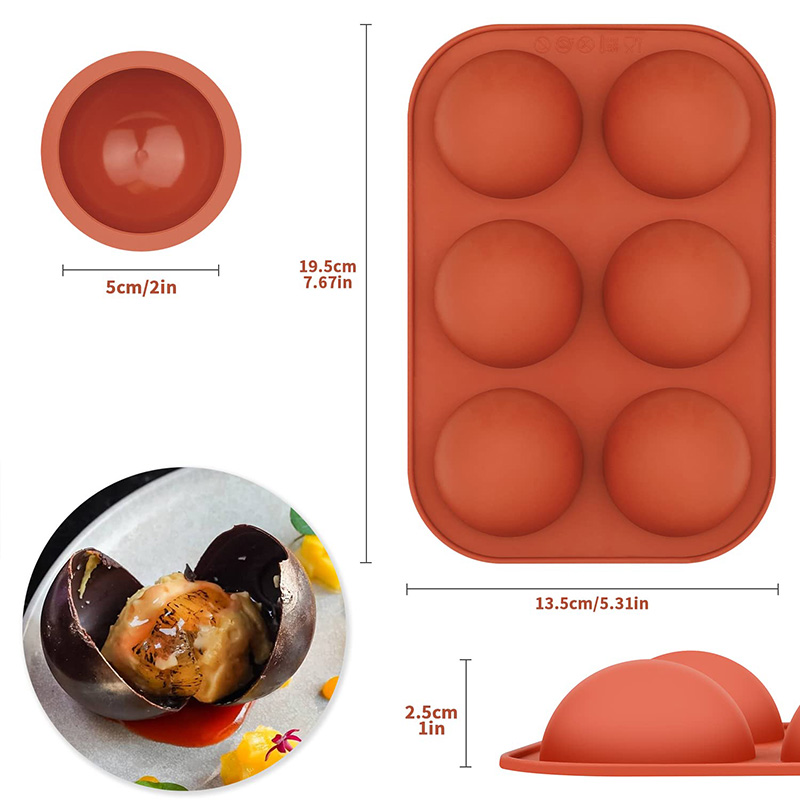 6 تجاويف نصف دائرة قوالب السيل - مراجعة Ice Mold Sphere وسعره